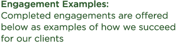 Engagement Examples