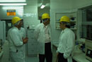Isnpecting-a-laboratory-for-processing-the-sweetner-Stevia,-Paraguay Isnpecting-a-laboratory-for-processing-the-sweetner-Stevia,-Paraguay